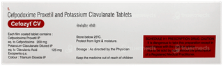 Cefozyt Cv Tablet 10