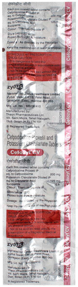 Cefozyt Cv Tablet 10