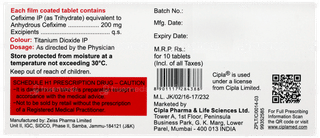 Cefrax 200 Tablet 10