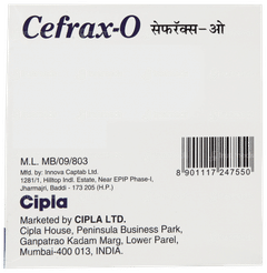 Cefrax O 200/200 MG Tablet 10 Cefrax O 200/200 MG Tablet 10