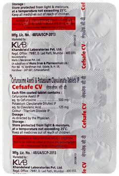 Cefsafe Cv Tablet 10 Cefsafe Cv Tablet 10