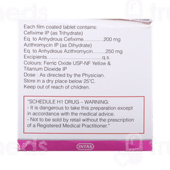 Ceftas -az 200/250 MG Tablet 10