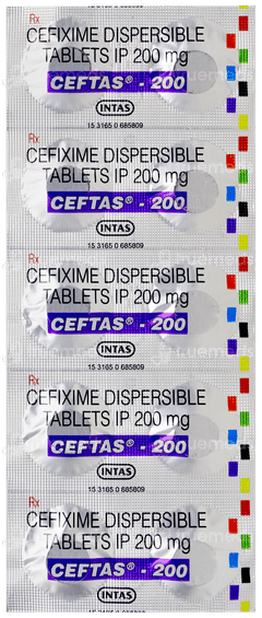 Ceftas 200 Tablet 10