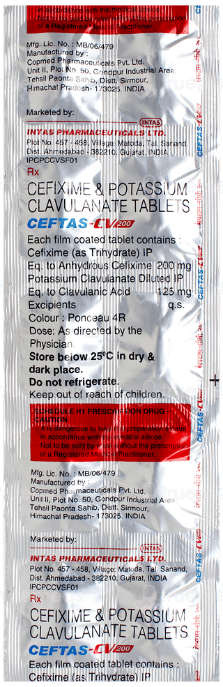 Ceftas Cv 200 Tablet 10