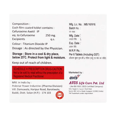 Ceftica 250 Mg Tablet 6 Ceftica 250 Mg Tablet 6