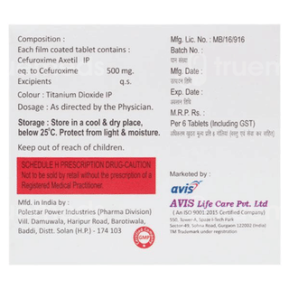 Ceftica 500 Mg Tablet 6