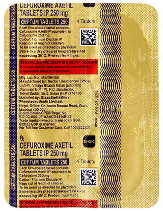 Ceftum 250 Tablet 4