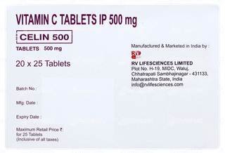 Celin 500 New Tablet 25