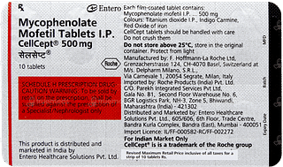 Cellcept 500mg Tablet 10