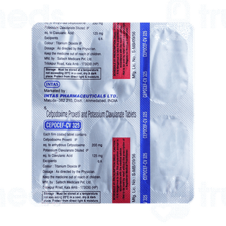 Cepocef Cv 325 Tablet 6