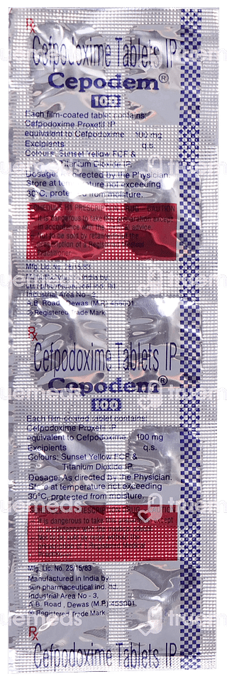 Cepodem 100 Tablet 10