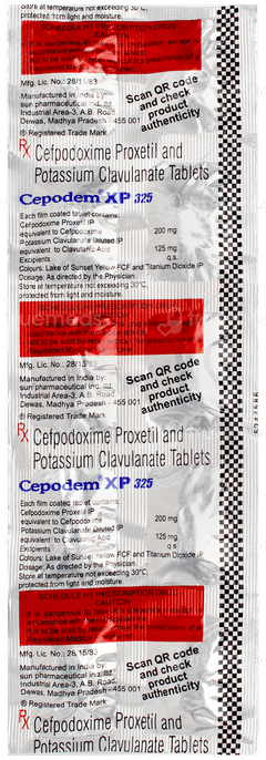 Cepodem Xp 325 Tablet 10