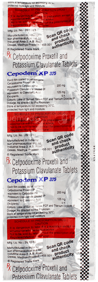 Cepodem Xp 325 Tablet 10