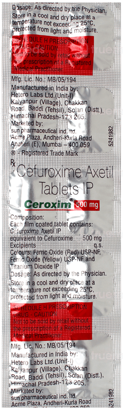 Ceroxim 500Mg Tablet 10 Ceroxim 500Mg Tablet 10