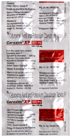Ceroxim Xp 625mg Tablet 6