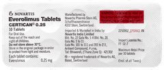 Certican 0.25 Tablet 10 Certican 0.25 Tablet 10