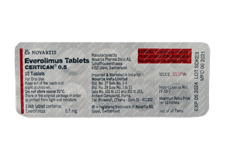 Certican 0.5 MG Tablet 10