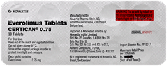 Certican 0.75 Tablet 10