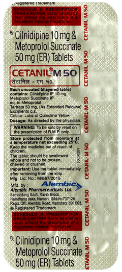 Cetanil M 50 Tablet 10 Cetanil M 50 Tablet 10