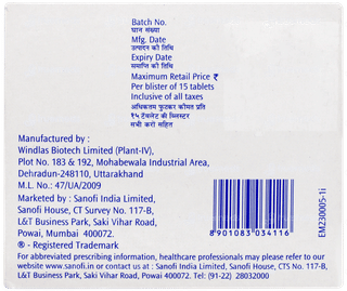 Cetapin V 0.2mg Tablet 15