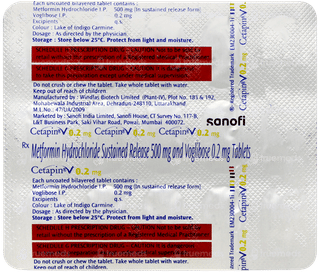 Cetapin V 0.2mg Tablet 15