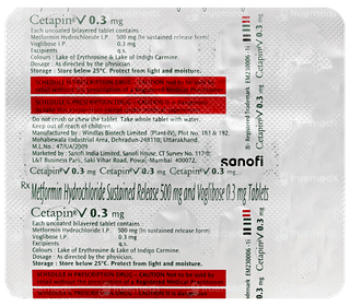Cetapin V 0.3mg Tablet 15