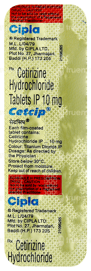 Cetcip Tablet 10