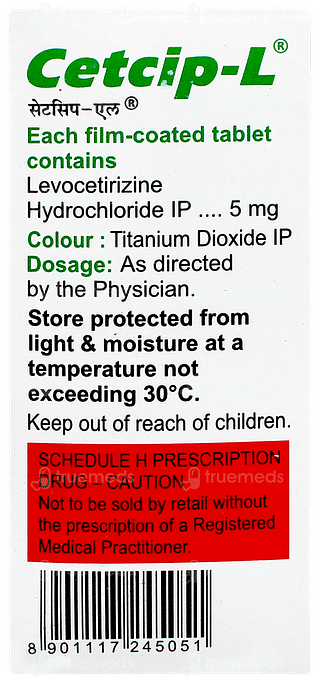 Cetcip L Tablet 10