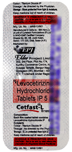 Cetfast L Tablet 10