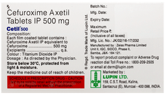 Cetil 500 Tablet 10 Cetil 500 Tablet 10