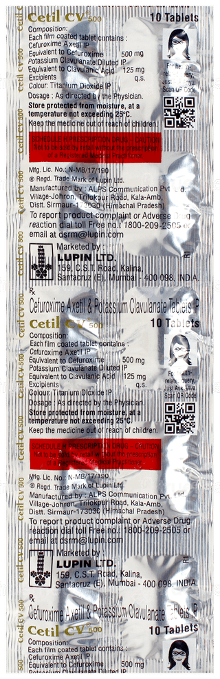 Cetil Cv 500 Tablet 10