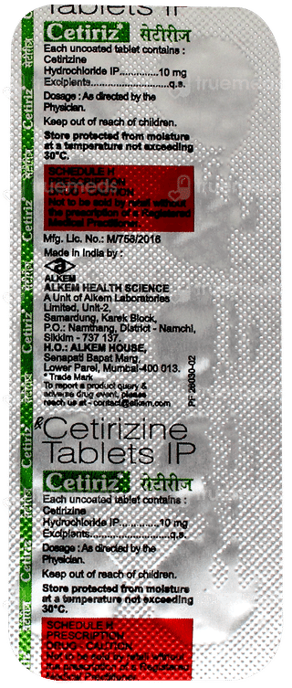 Cetiriz Tablet 10
