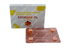 Chekbak D3 Orange Flavour Chewable Tablet 4