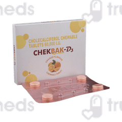 Chekbak D3 Orange Flavour Chewable Tablet 4