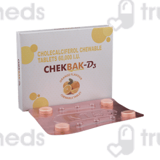 Chekbak D3 Orange Flavour Chewable Tablet 4