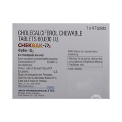 Chekbak D3 Orange Flavour Chewable Tablet 4