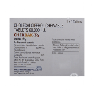 Chekbak D3 Orange Flavour Chewable Tablet 4
