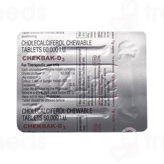 Chekbak D3 Orange Flavour Chewable Tablet 4
