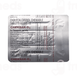 Chekbak D3 Orange Flavour Chewable Tablet 4
