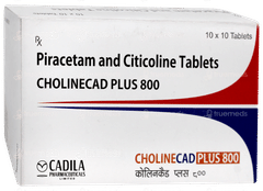 Cholinecad Plus 500/800mg Tablet 10