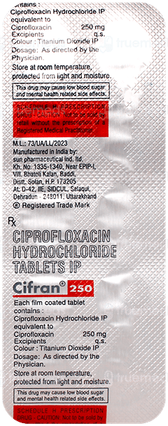 Cifran 250 Tablet 10 Cifran 250 Tablet 10
