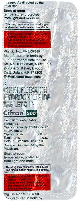 Cifran 500 Tablet 10