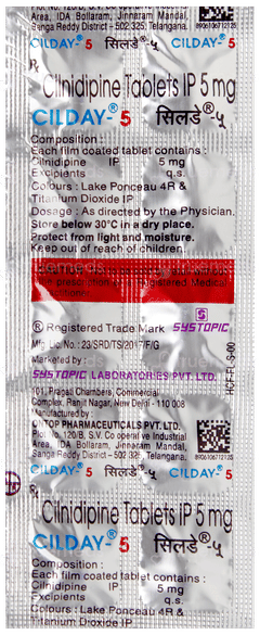 Cilday 5 Tablet 10 Cilday 5 Tablet 10
