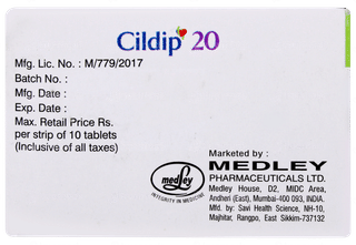 Cildip 20 Tablet 10