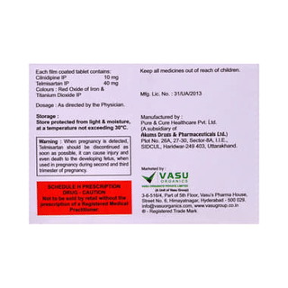 Cildipin T 10/40 Mg Tablet 10