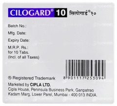 Cilogard 10 Tablet 10 Cilogard 10 Tablet 10
