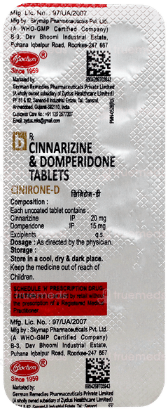 Cinirone D Tablet 10 Cinirone D Tablet 10
