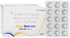Cinod Beta 10/25 Tablet 15