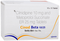 Cinod Beta 10/25 Tablet 15