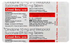 Cinod Beta 10/50 Tablet 15 Cinod Beta 10/50 Tablet 15
